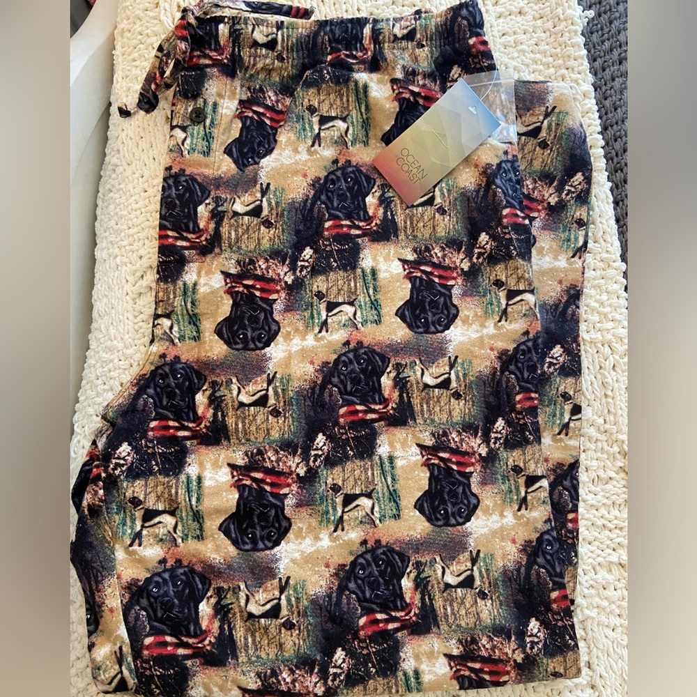 Ocean and Coast Lab Print Pajama Pants Size XL